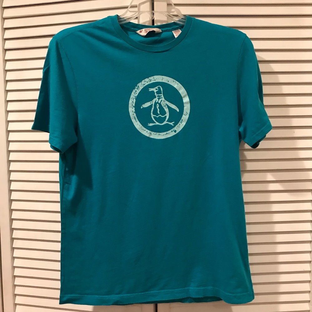 Original Penguin teal Tee shirt